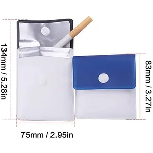 Cenicero de bolsillo bolsa de portátil a prueba la ceniza del cigarrillo compacta bolsa de inodoro