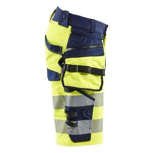 Blaklader-112016483389C64กางเกงขาสั้น Hi-Vis 4ทางยืด Hi-Vis สีเหลือง/น้ำเงิน-น้ำเงิน7330509927717ชุดทำงาน HI-VIS - Product Image 4
