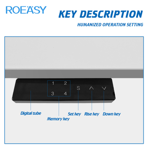 Roeasy 2 giai đoạn Ergonomic động cơ duy nhất kim loại Chân bảng điện chiều cao có thể điều chỉnh đứng bàn khung nâng bảng - Product Image 5