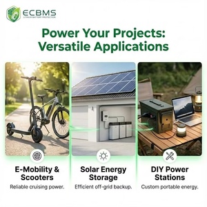 Ecbms תעשייתי pro <span class=keywords><strong>bms</strong></span> 3s 4S <span class=keywords><strong>6s</strong></span> 7s 20a 40a 12v 24v lifepo4 l-ion 18650 חיישן טמפ כפול יכול יכול חומרה טעינה סוללה - Product Image 3