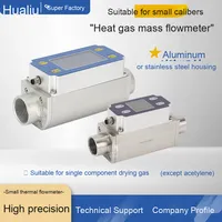 Débitmètre numérique intelligent micro-thermique en acier inoxydable pour gaz et liquides (air comprimé, oxygène, hydrogène, hélium, propane)