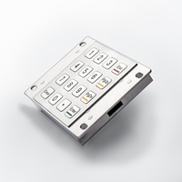 Clavier numérique en métal d'acier inoxydable de 4x4 IP65 avec la couverture imperméable de silicone pour le kiosque extérieu