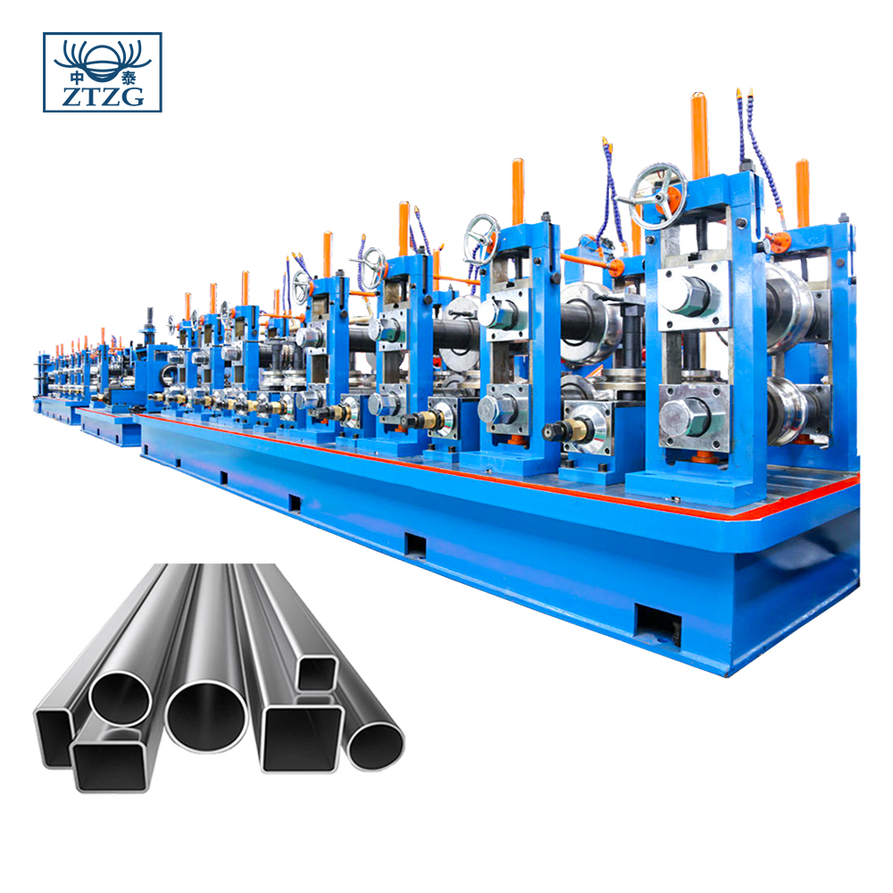 Round Square HF ERW Welded Tube Pipe Mill Production Line Roll Forming Carbon Steel Pipe Making Machinery