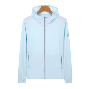 OEM ODM Custom Wholesale Summer <strong>Thin</strong> Breathable Lightweight Windproof <strong>Waterproof</strong> Outdoor Softshell Hooded <strong>Jacket</strong> for Men - Product Image 4