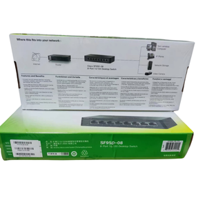SF95D-08-CN 8-RJ-45 Port 100M <b>Ethernet</b> Unmanaged Enterprise <b>Switch</b> - Product Image 1