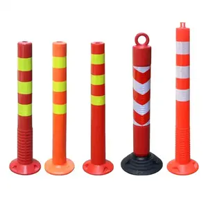 热卖灵活警示柱道路塑料护柱反光轮廓仪道路交通标记柱护柱