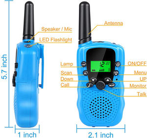 Set Radio Bidirezionale Colorata a Lungo Raggio per Bambini, <span class=keywords><strong>Walkie</strong></span> Talkie Wireless a Lunga Portata, Mini Radio Telefono Cellulare - Product Image 3