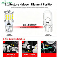 Ampoules LED W5W T10 27smd 3014 Canbus pour feux de positionnement de voiture, éclairage intérieur pour BMW VW Mercedes Audi A3 A6 A4 BMW E60 E90