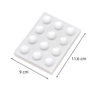 แผ่นเซรามิกสำหรับทดลองปฏิกิริยาแบบจุด 6 รู 12 รู ทำจากพอร์ซเลน - Product Image 2