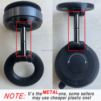 Support de Téléphone Magnétique de Voiture en Alliage Pliable 2025 à Rotation 360 Degrés avec Aspiration sous Vide pour iPhone 16 SE 15 Pro Max 17