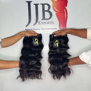 ผมต่อแบบ Deepwave ของแท้จากอินเดีย ขายส่ง, ผมอินเดียแท้แบบยังไม่ผ่านกระบวนการ  จัดเรียงเกล็ดผม  แบบหยักศกเป็นลอน - Product Image 2