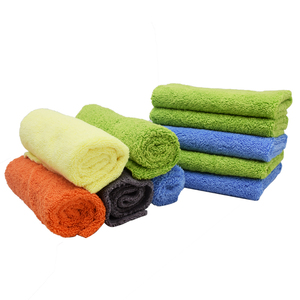 Prêt Divery cinq couleurs 40*40 400gsm serviettes en microfibre sans bord longues/courtes piles une microfibre à usage général <span class=keywords><strong>de</strong></span> grande qualité - Product Image 5