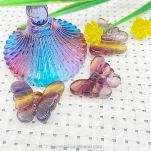 Ingrosso Cristallo bramoso 3.5cm Farfalla fluorite in cristallo naturale artigianale arcobaleno fluorite farfalla per la decorazione domestica e regalo - Product Image 3