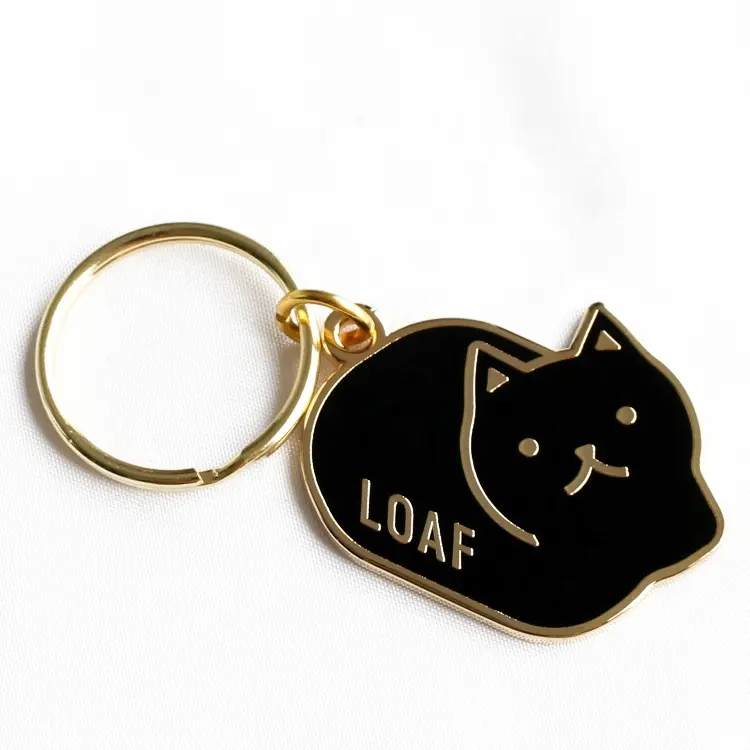 China Cute Zinc Alloy Key Rings Customized Logo Different Shape Metal Key Chain