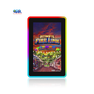 Full Red Vertical <strong>High</strong> <strong>Brightness</strong> 10.1Inch 3M RS232 Led Light Capacitive Touch Screen <strong>Monitor</strong> <strong>for</strong> Game - Product Image 3