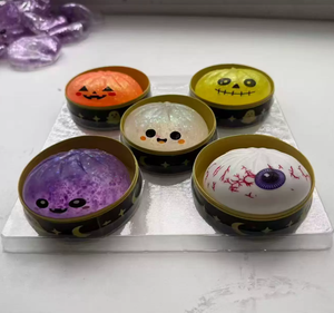 Juguete antiestrés de malta de PVC estilo americano con diseño de fantasma de Halloween, para apretar y descomprimir, en caja de regalo, disponible para envío transfronterizo. - Product Image 1