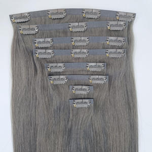 12A 최고 등급 더블 그린 PU 클립 인 주입 PU 클리핀 보이지 않는 인모 클립 헤어 익스텐션에서 베트남 머리카락 - Product Image 2