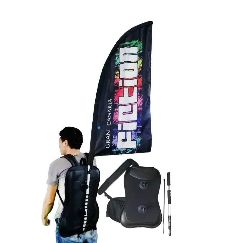 Design sua própria mochila personalizada flags street walking mochila bandeira para exibir dentro ou fora evento