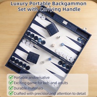 Jeu de Backgammon Personnalisé en Cuir PU Écologique et Durable à Motif Crocodile de Luxe avec Gobelets à Dés et Cube de Multiplication