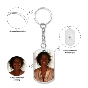 Op maat gemaakte UV-geprinte 3D LED foto sleutelhanger gepersonaliseerd cadeau voor koppels, huisdieren, familie, vrienden, kinderen, PVC sleutelhanger met meerdere kleuren licht - Product Image 4