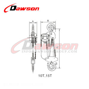 Досон DS-<span class=keywords><strong>HSZ</strong></span>-A 620 серии 5 тонн ручной цепной блок для причала - Product Image 5