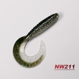 NOEBY S3119 8.5CM 7g Soft Bait con grande coda di nastro di un sacco di azione Big Grub Worm esche da pesca per acqua dolce e salata - Product Image 6