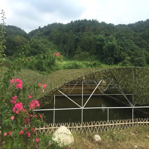 Camouflage Netting Rectangle Polyester 2mm Rope Shade Aerial Photography Greenery Decoration - Product Image 2