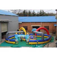 Piste de voiture tamponneuse gonflable piste de course de kart pour quad