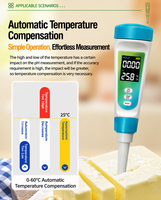Analyseur de qualité de l'eau portable haute précision, personnalisable, en ABS, pour piscines, OEM ODM pris en charge