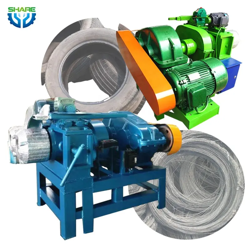 Automatic waste Tyre steel wire bead separator removal machine tire wire removing recycling machine