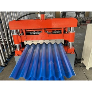 Huatong Automatische Stahlwellblech-Dachziegel-Formmaschine mit PLC-Steuerung 5,5kW Motor Einfache Bedienung - Product Image 1