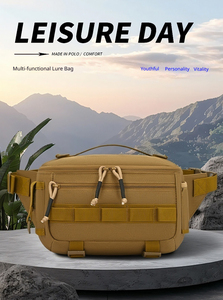 Bolso cruzado de gran capacidad para hombre, bandolera para exteriores, bolso deportivo para exteriores, bolsa para equipo de pesca, bolsa para señuelos de pesca - Product Image 6