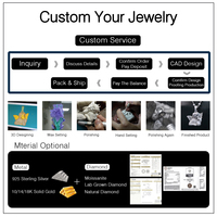 Collier Hip Hop en Argent 925 avec Chaîne Os de Poisson Moissanite 1,0 mm Sertie de Pierres, Bijou de Luxe Bling pour Homme, Cadeau Idéal pour Rappeur