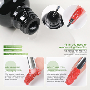 Dissolvant Magique pour <span class=keywords><strong>Vernis</strong></span> à Ongles <span class=keywords><strong>Gel</strong></span> 15ml, Marque Privée AS, Sans Danger, Facile à Retirer, Logo Personnalisé - Product Image 4