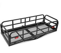 Porte-bagages de voiture SUV, clôture de voiture, cadre de bagages pliable pour voyage en voiture, panier de cargaison en métal pour coffre de voiture, porte-bagages