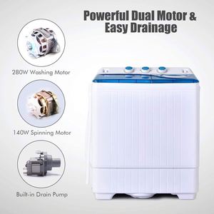 Automatic Electric Washing Machine Single Tub 5.6-7.0kg App-Controlled Touchscreen All-In-One Washer/Dryer for Hotel Household - Product Image 3