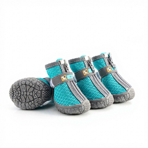 Bottes antidérapantes pour petits chiens - <span class=keywords><strong>Protection</strong></span> des <span class=keywords><strong>pattes</strong></span> contre la chaleur du pavé et la <span class=keywords><strong>neige</strong></span> hivernale - Product Image 1