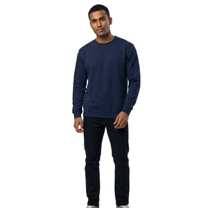 Nouveau pull à capuche en coton 100% de qualité supérieure, poids normal, sur mesure, vente en gros, pour homme, hiver, bleu marine, coupe classique, séchage rapide - Product Image 1