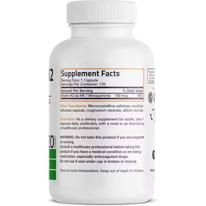 OEM ODM Vitamin K2 MK-7 Kapsülleri GDO'suz Glutensiz Formül Sağlıklı Kemikler ve Bağışıklık Sistemini Destekler - Product Image 2