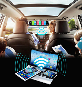 Zimtop 12 inch toàn màn hình 4G cảm ứng IPS khung đặc biệt xe Dash Cam phía sau xem Android 8.1 gương RAM2GB Rom32GB với Wifi GPS - Product Image 6