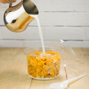 ถ้วยใส่โยเกิร์ตถ้วยข้าวโอ๊ตบดแบบกลมทำจากพลาสติกบรรจุอาหารย่อยสลายได้ทางชีวภาพแบบ100% - Product Image 6