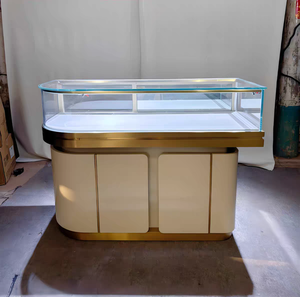 Vetrina Espositiva per Gioielli in Vetro Resistente Personalizzabile con Illuminazione LED, Design Ecologico di Alta Qualità per Negozi di Lusso - Product Image 5