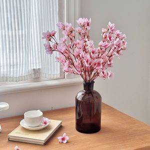Arbre de fleurs de <span class=keywords><strong>cerisier</strong></span> en soie <span class=keywords><strong>rose</strong></span>, rouge et blanc de 40 cm, Sakura, fait main, haute simulation, moderne, pour la Saint-Valentin - Product Image 2