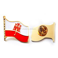 Épingle en émail écossaise personnalisée en forme de bouclier, souvenirs d'Écosse, croix de Saint-Andrew, Saltire, badge en métal écossais