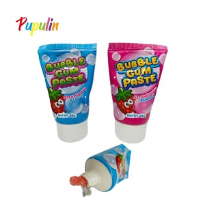 OEM nhà máy kem đánh răng hình dạng hương vị trái cây ống chất lỏng Bong Bóng Kẹo cao su - Product Image 2