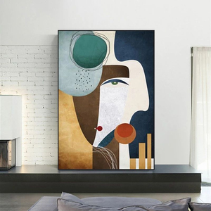 Pintura Moderna Abstracta de <span class=keywords><strong>Picasso</strong></span>, Figura con Rostro Geométrico, Pósteres, Impresiones, Arte de Pared, <span class=keywords><strong>Cuadro</strong></span> en Lienzo - Product Image 4