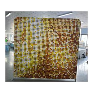 Portable Foldable Aluminum Tube <strong>Frame</strong> Trade Show Backdrop Easy-<strong>Up</strong> Pillow Case Tension <strong>Fabric</strong> Display for Wedding Advertising - Product Image 2