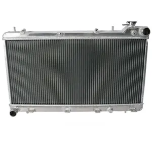 LINTE Radiator aluminium penuh, cocok untuk Subaru 2004-2008 Forester & 1993-1998 Impreza Gc8 (MT) H4 DPI1747 Radiator aluminium