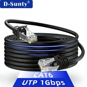 Cable Ethernet Cat6 CCA UTP PVC RJ45 sin blindaje, cable de conexión LAN para ordenador, router, oficina, hogar - Product Image 1
