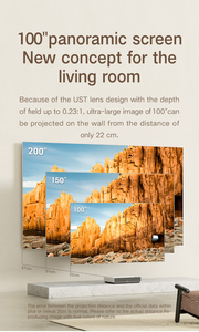 Formovie C3 Ust proyector 4K UHD พื้นเมือง<span class=keywords><strong>3</strong></span> + 32GB โรงภาพยนตร์ในบ้านอัจฉริยะ400nits DLP 4K เลเซอร์โปรเจ็คเตอร์โยนสั้นพิเศษ - Product Image 6